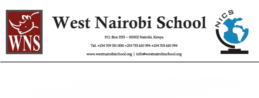 West Nairobi School - Secondary Social Studies Teacher job post West Nairobi School Logo for Secondary Social Studies Teacher Jobs
