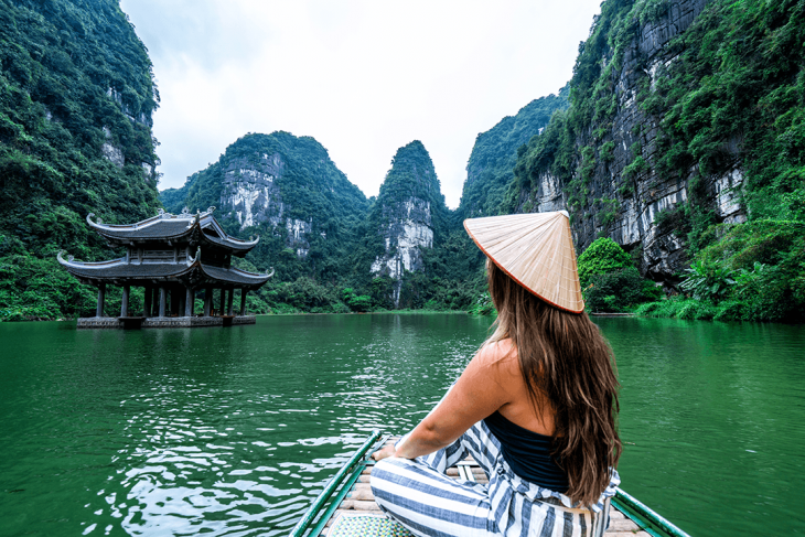 English teacher traveling in Vietnam