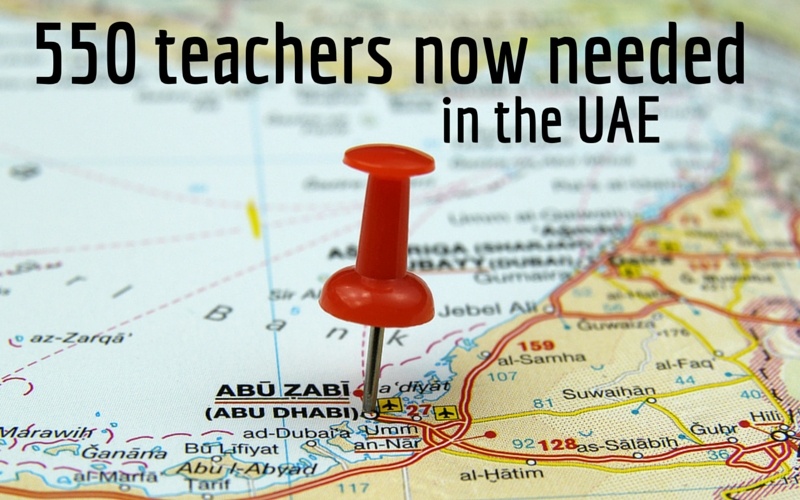 550 teachers now needed in the UAE