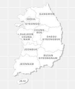 Location of Maple Bear schools in Korea Location of Maple Bear schools in Korea