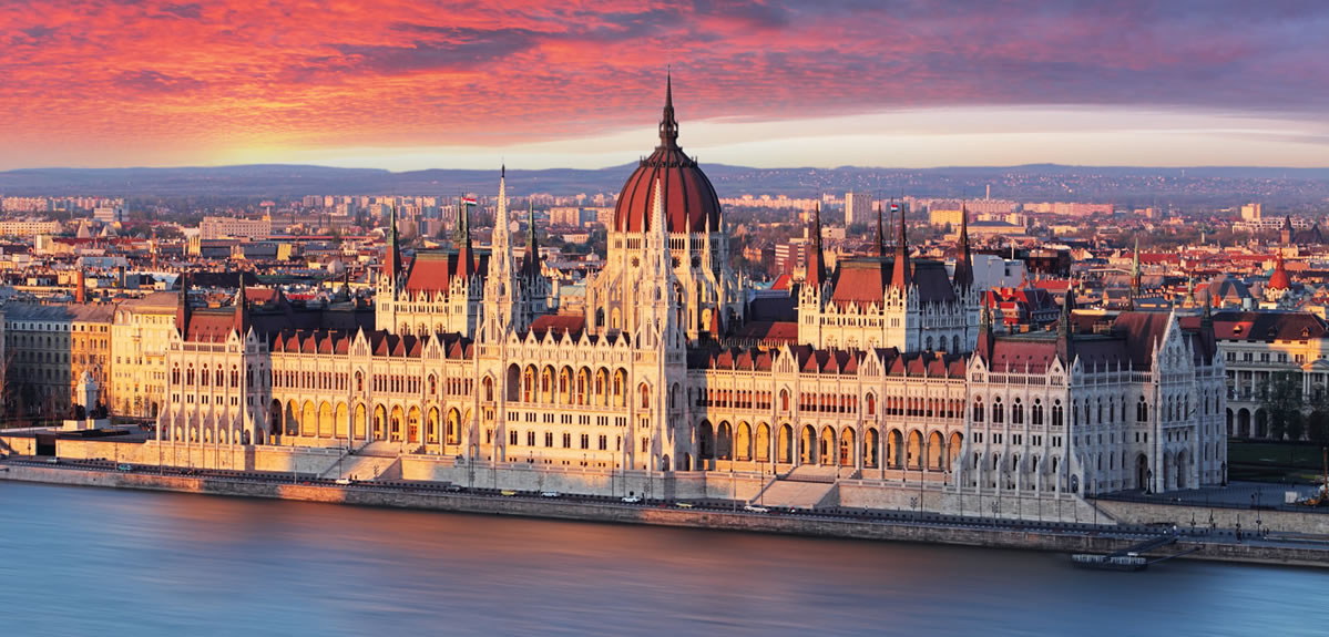 historic buildings and architecture on hungary's coastal waterfront
