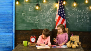 Photo of students in classroom - states with teacher shortages