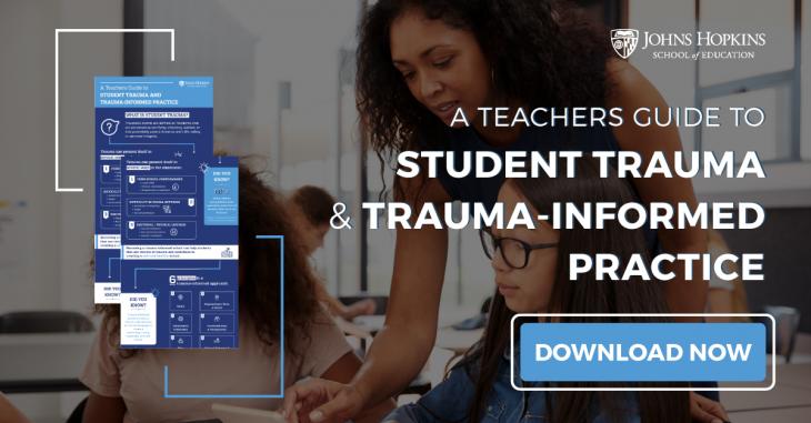Woman teaching in class - trauma informed teaching.