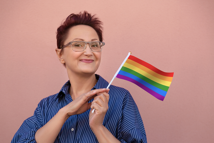 Spain and pride flag