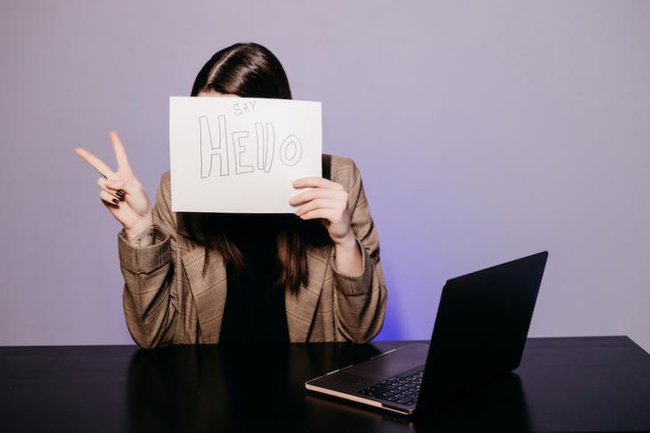 woman teaching English online - how to make teaching english interesting.