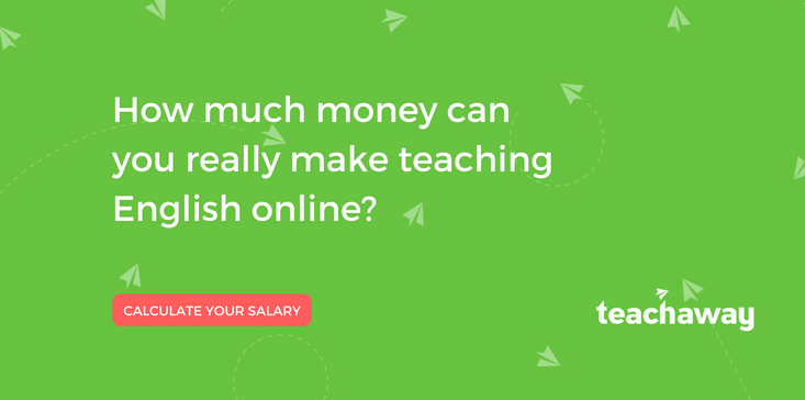 how much does teaching english online pay
