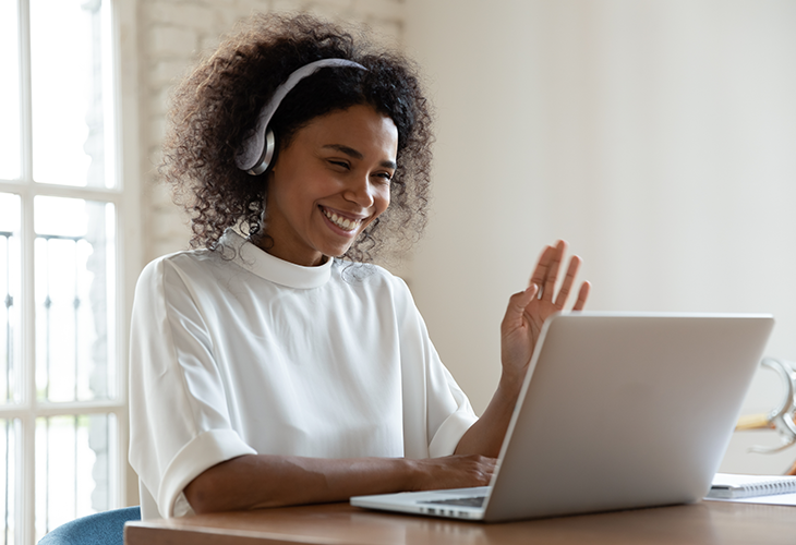 Photo of woman teaching online. Is teaching English online worth it?