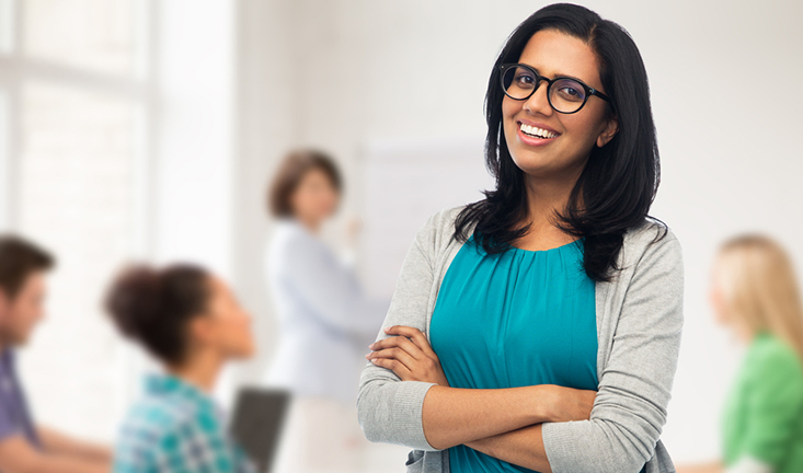 Teaching English to beginners in a classroom