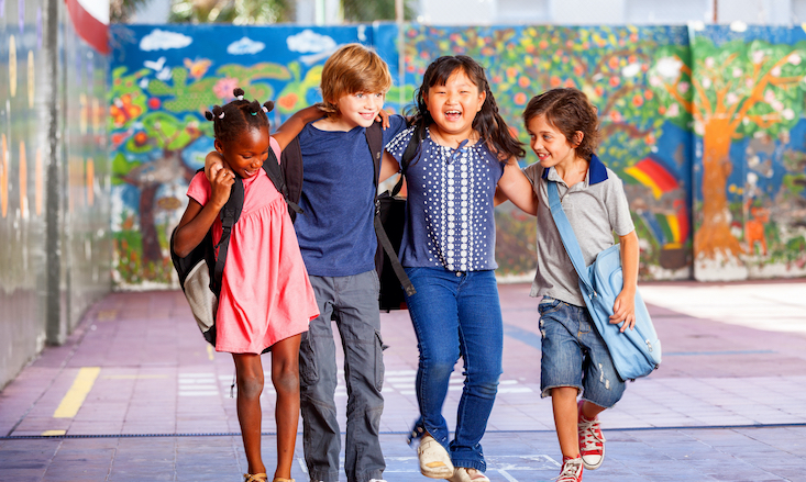Photo of culturally diverse students: becoming a culturally responsive teacher.