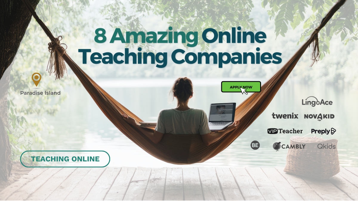 Woman teaching English online from home