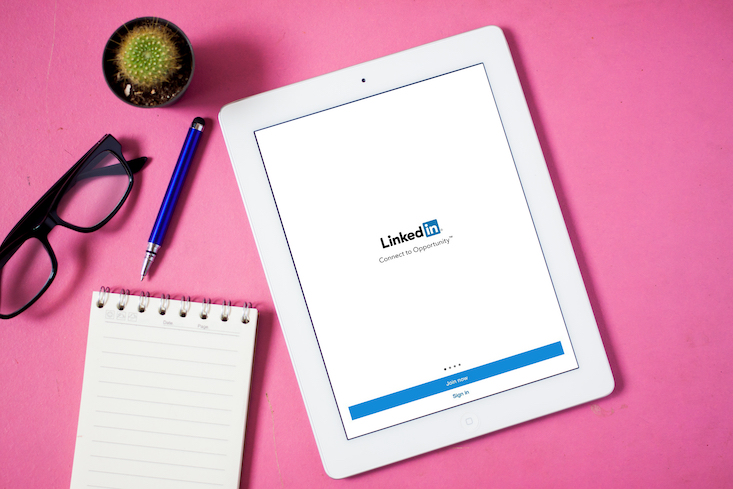 Photo of LinkedIn on an app for LinkedIn for teachers.