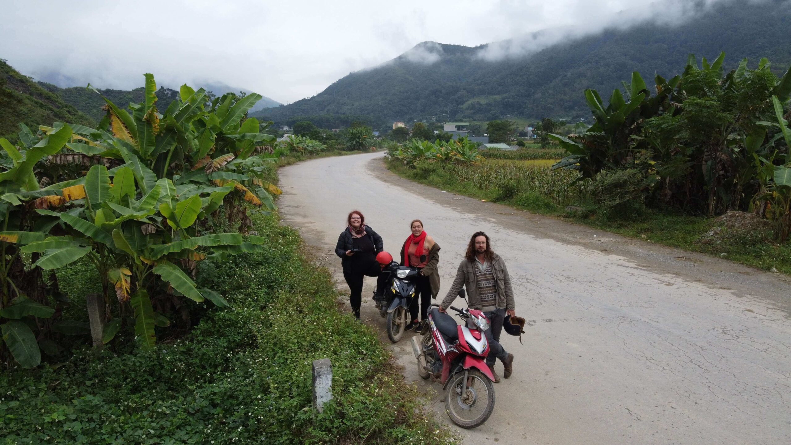 Steven Jonas on a motorbike trip while teaching in Vietnam during Covid