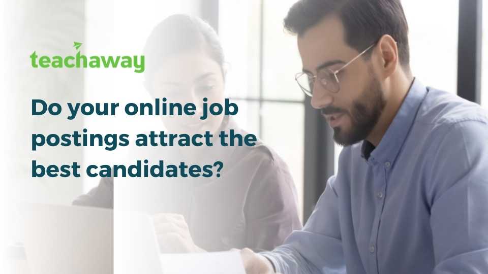 school recruiters reviewing online job postings to find the best teaching candidates