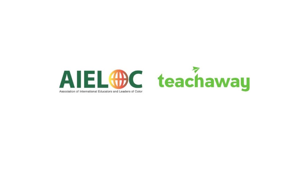 teach away and aieloc logos for blog announcing partnership