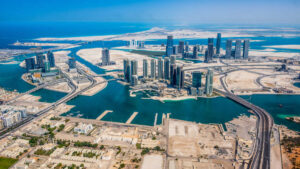 aerial view of abu dubai location of al rowdah academy