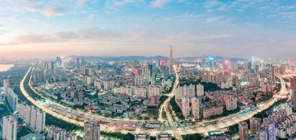 guangdong china skyline location of bright scholar education group schools
