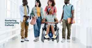 students working on cultivating an inclusive school community by embracing diversity