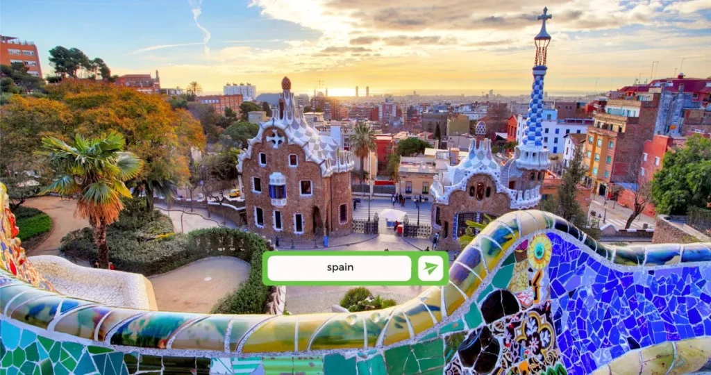 parc guell in barcelona, spain, one of the top destinations to teach abroad with teach away