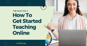 student learning how to get started teaching online