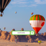 hot air balloon skyline over saudi arabia an emerging destination for teachers to teach esl and k-12