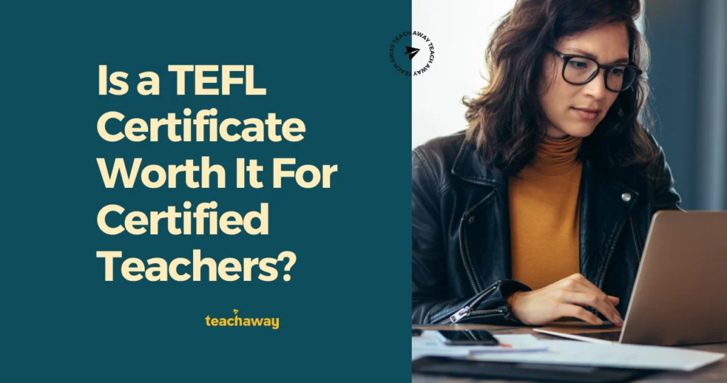 certified teacher getting a tefl certificate