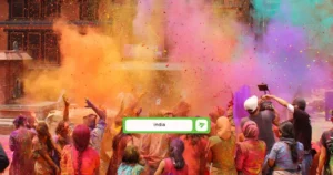 Holi celebration in India