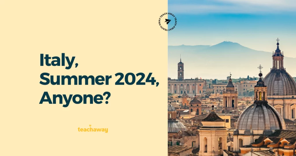 view of rome, north of cupra marittima, italy, where volunteers can become camp counsellors in italy 2024