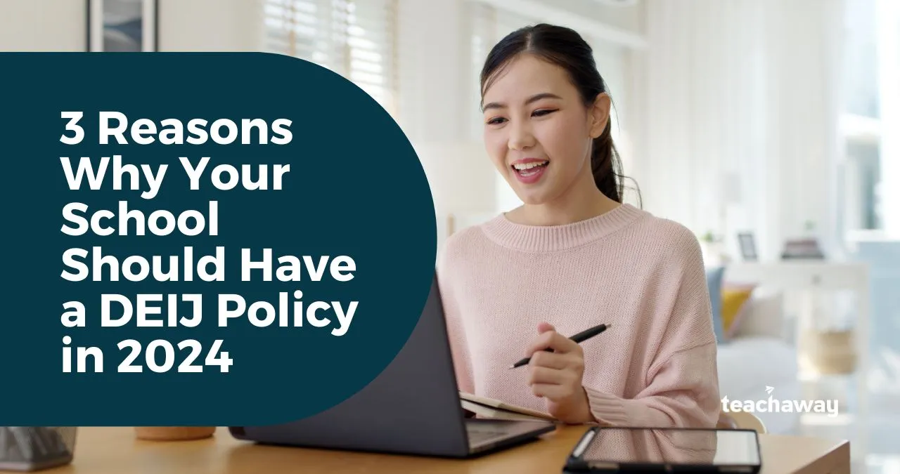 school recruiter at laptop explores why your school should have a DEIJ statement