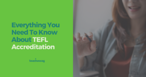 student at laptop everything about tefl accreditation