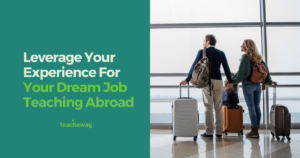 teachers at the airport moving overseas to teach abroad