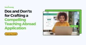 teacher applying for teaching jobs abroad