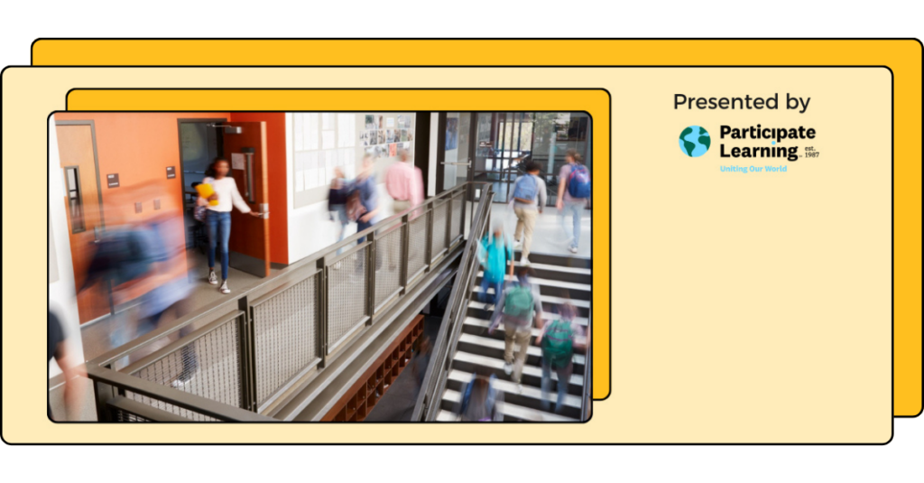 webinar banner fr teaching in the US, presented by Participate Learning