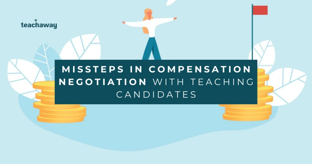 recruiter balancing steps to salary negotiation for teaching candidates