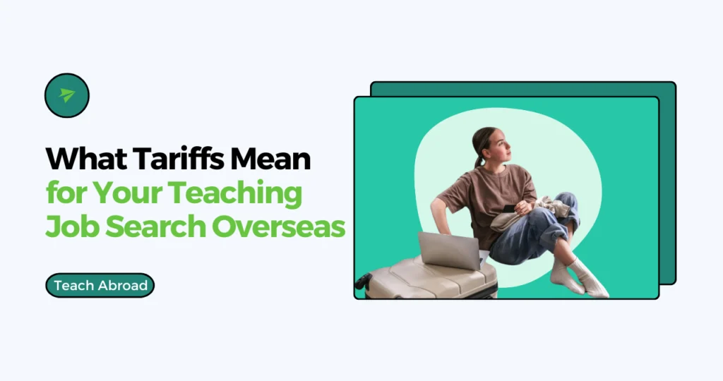 teacher calculating tariffs to navigate teaching abroad
