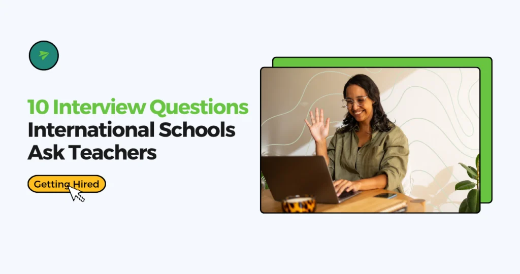 teacher interview at an online job fair