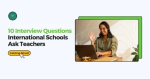 teacher interview at an online job fair